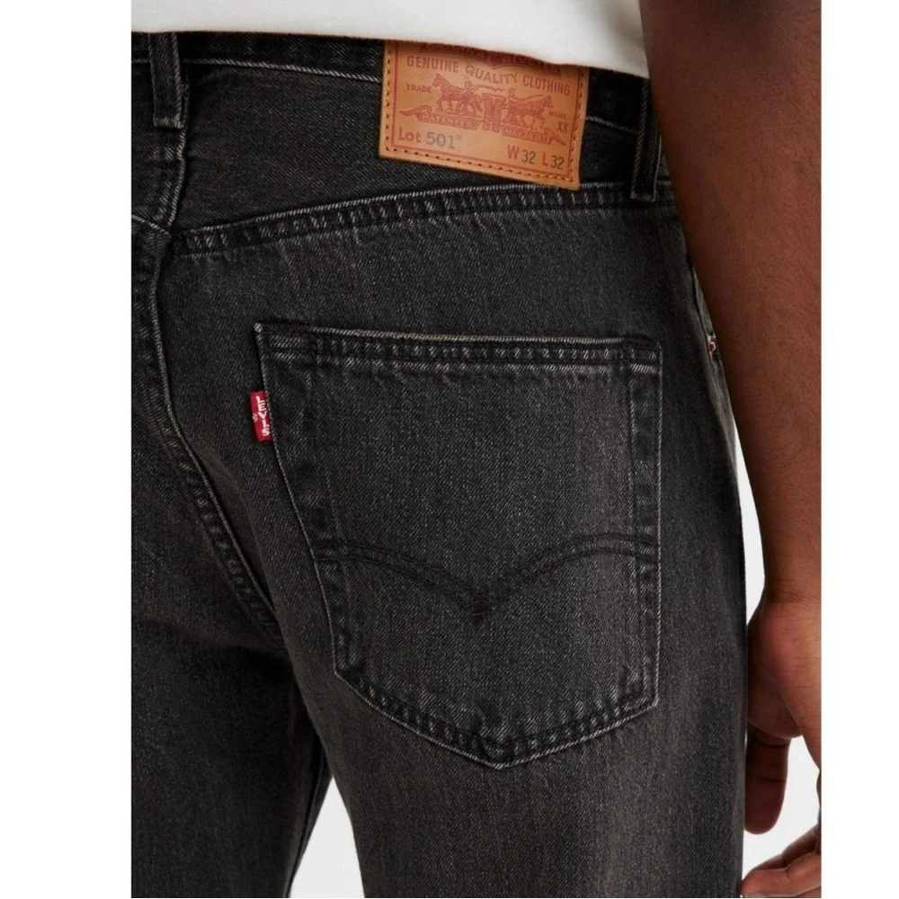 Levi's Men's Black 501 High Rise Straight Leg Jeans NWT 30 X 30 #1521